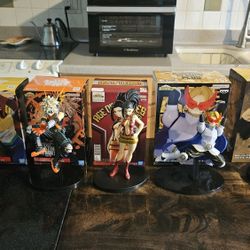 Lot of 5 My Hero Academia Figurines Mirio Togata, Katsuki Bakugo, Creaty, Yuga Aoyama, Toga