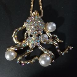 Betsey Johnson Octopus Necklace
