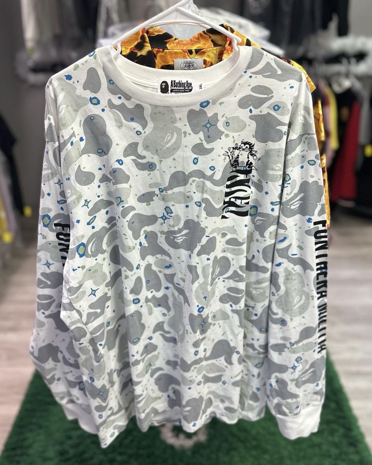 Bape Longsleeve Space Camo Tiger Face