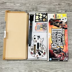 Guitar Hero 3 III Legends Of Rock Controller Wii Les Paul Gibson Tested With Box