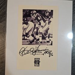 Signed 8x10 Photo Willie Lanier Kansas City Chiefs HOF Autograph Picture NFL Auto