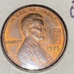Lincoln Penny That Has Stamped State On The Face