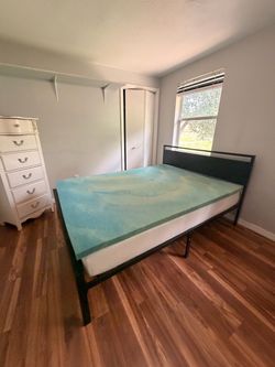 Queen Mattress Topper Bed Frame