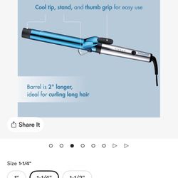 BaBylissPro 1 1/4 Extended Barrel Curling Iron