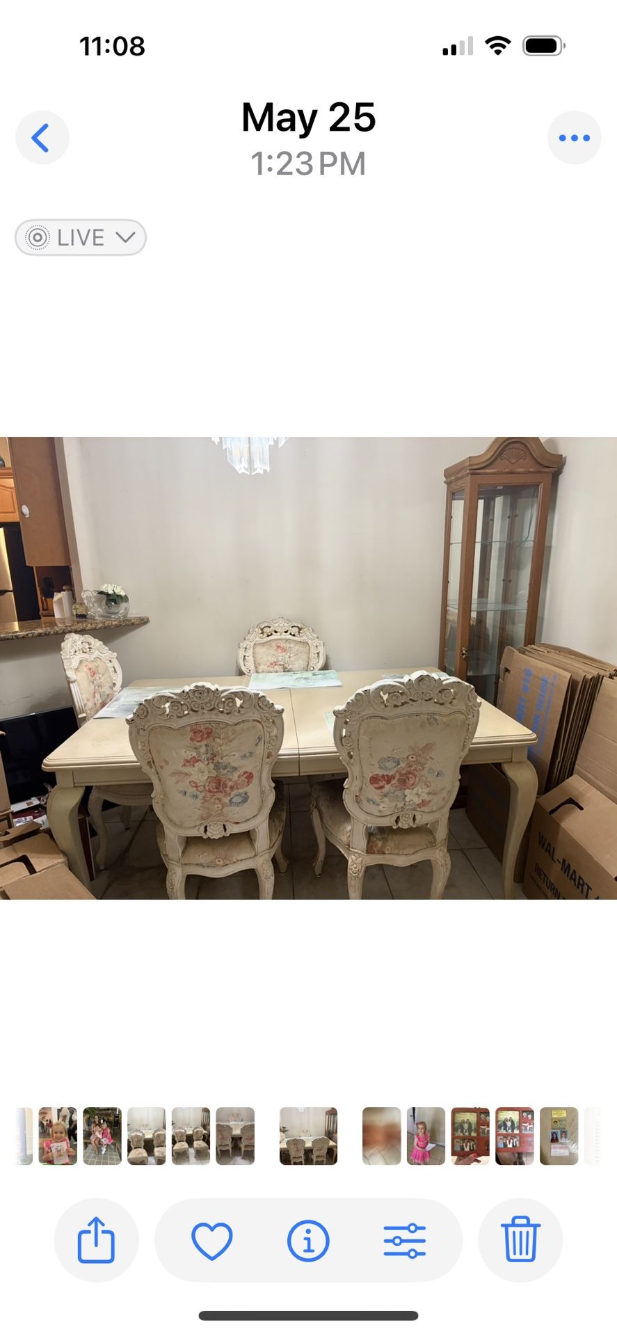 Antique Dining Chairs (4) Table also