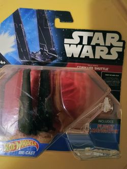 Star Wars Hot Wheels Kylo Ren's Command Shuttle Black And Red Box Variant