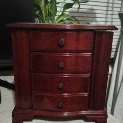 Vintage Wooden Jewelry Box