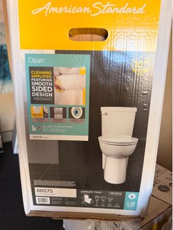 New/Never opened American Standard Clean White Elongated 1.28 GPF Soft Close 2-piece Toilet