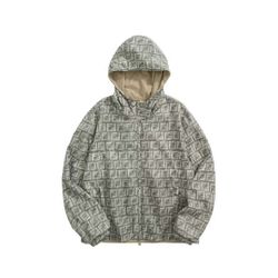 F  FF Jacquard Hooded Reversible Windbreaker