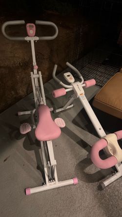Ab machine and cardio machine