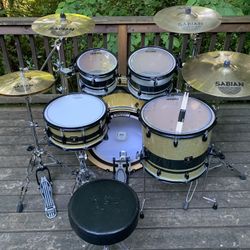 Gretsch Catalina Club Drum Set, Sabian Cymbals