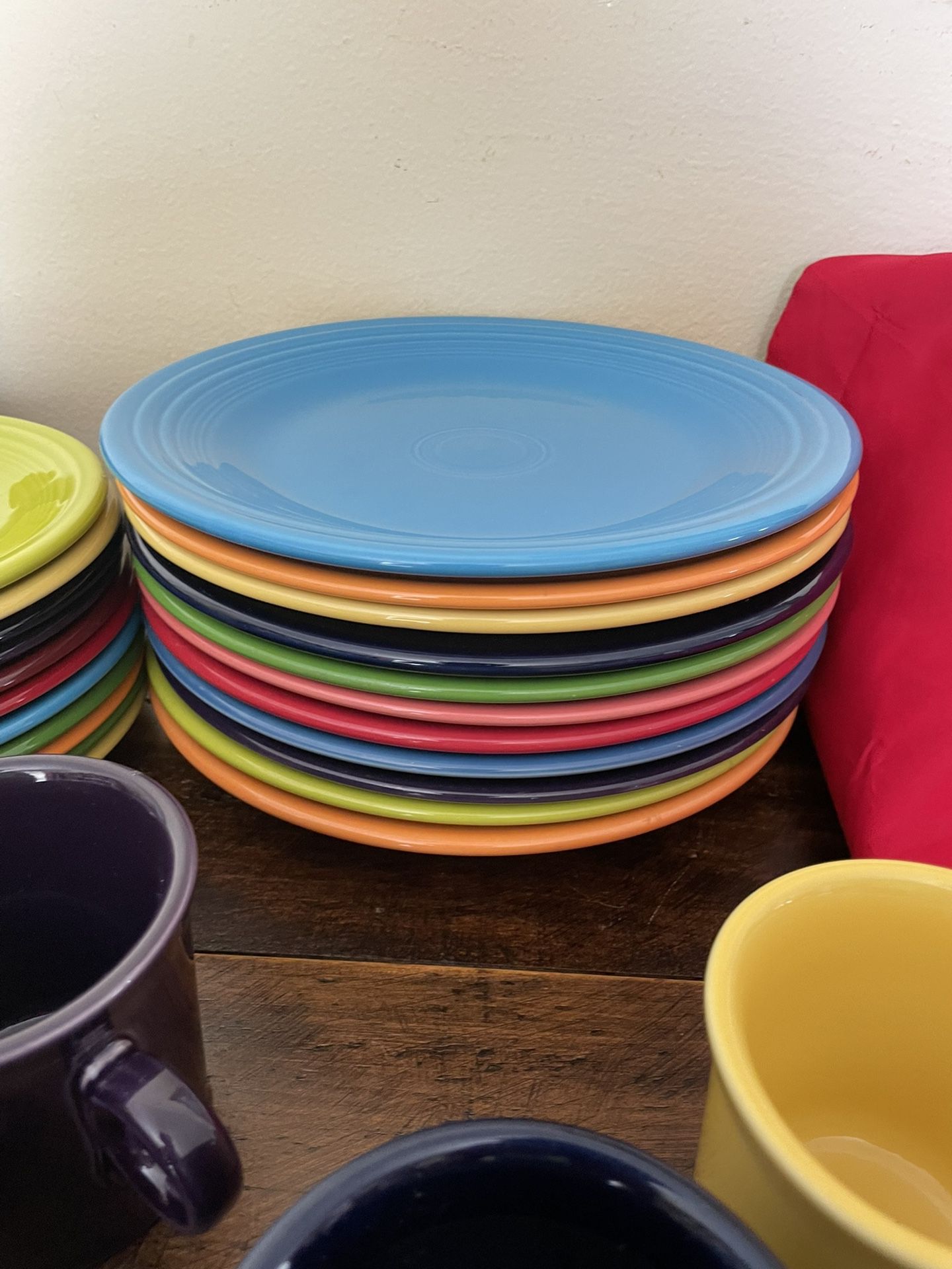  Fiesta  Dishes ,Dinner Plates $10.00 each, Salad Plates  $5.00 each, Cereal Bowls $8.00 each Cups/mugs $5.00 each, See More Pictures 