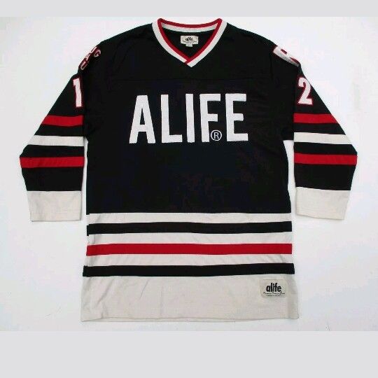 Mens jersey top shirt Alife KELS play Hug A Thug Sewn Pro Jersey L 12 Spell Out Logo