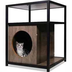 24-Inch Cat Tree with Scratching Post for Indoor Cats