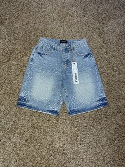Light denim Purple Brand shorts