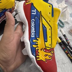  Custom Youth Baseball Cleats (Colombia Drip)