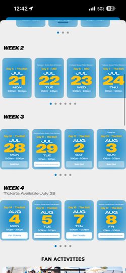 chargers training camp
