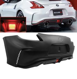 Fits 09-20 Nissan 370Z NS Style Rear Bumper Cover With LED Brake Light - PP