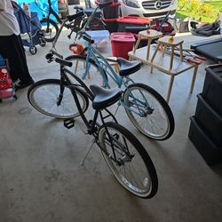 Two Barely Used Beach Cruisers