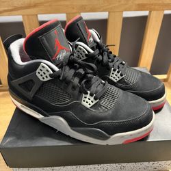 Jordan 4 Bred Size 10.5