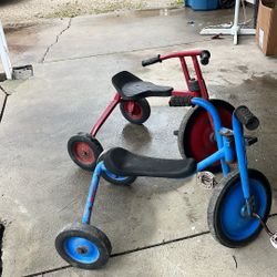 Antique tricycles made by local motion 1960s 70s