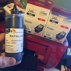 Inkjet Refill Printer Cartridges 240XL or Any Similar Canon Or Refillable Carts
