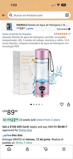 hydrogen water bottle aiwaylar