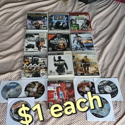 Ps3 Playstation 3 Games ( $1 Each )