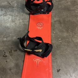 Snowboard With Bindings 156 Cm