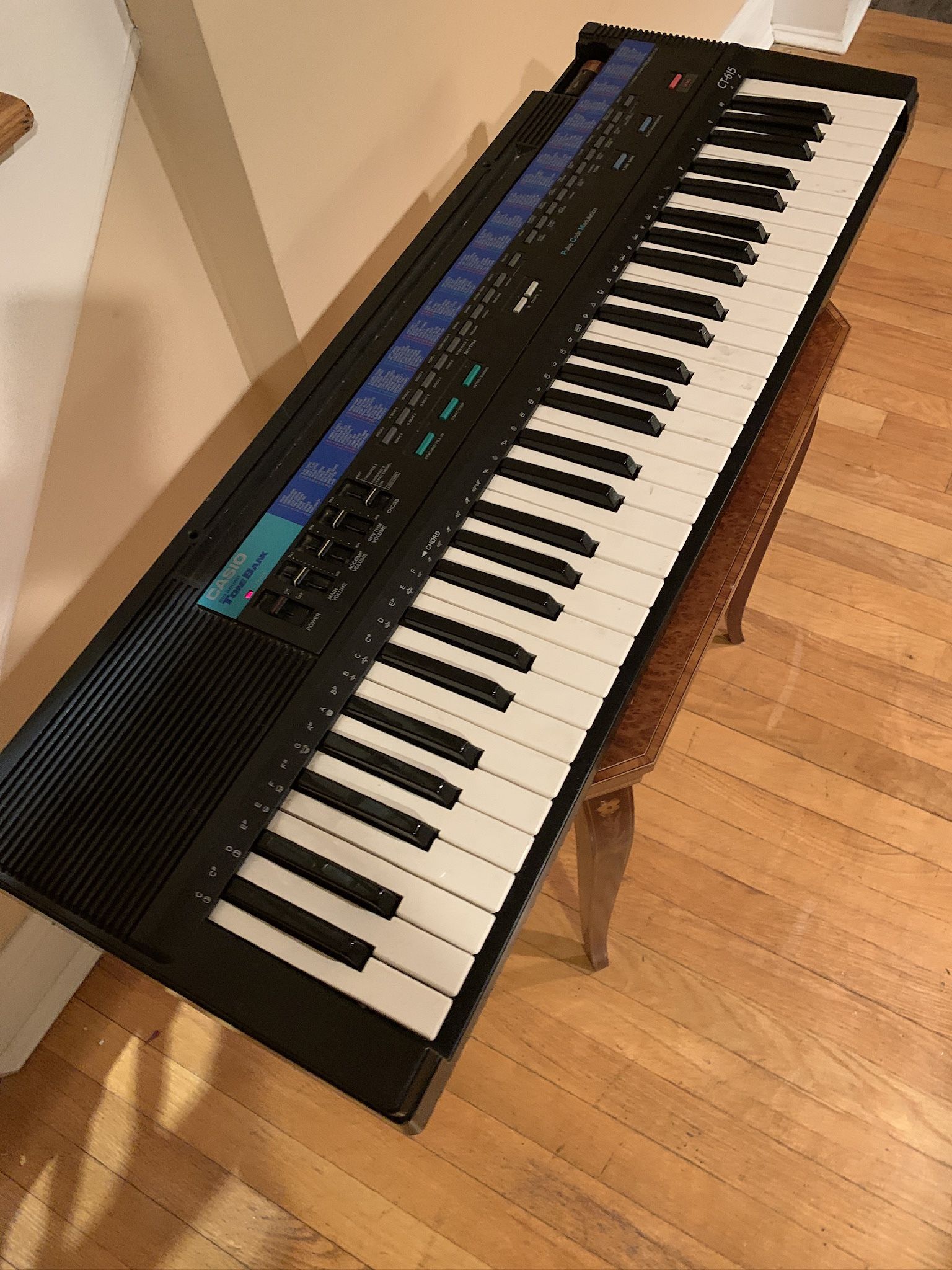 Casio ct 615 210 Sound Tone Bank Key Board AC DC Wire Not