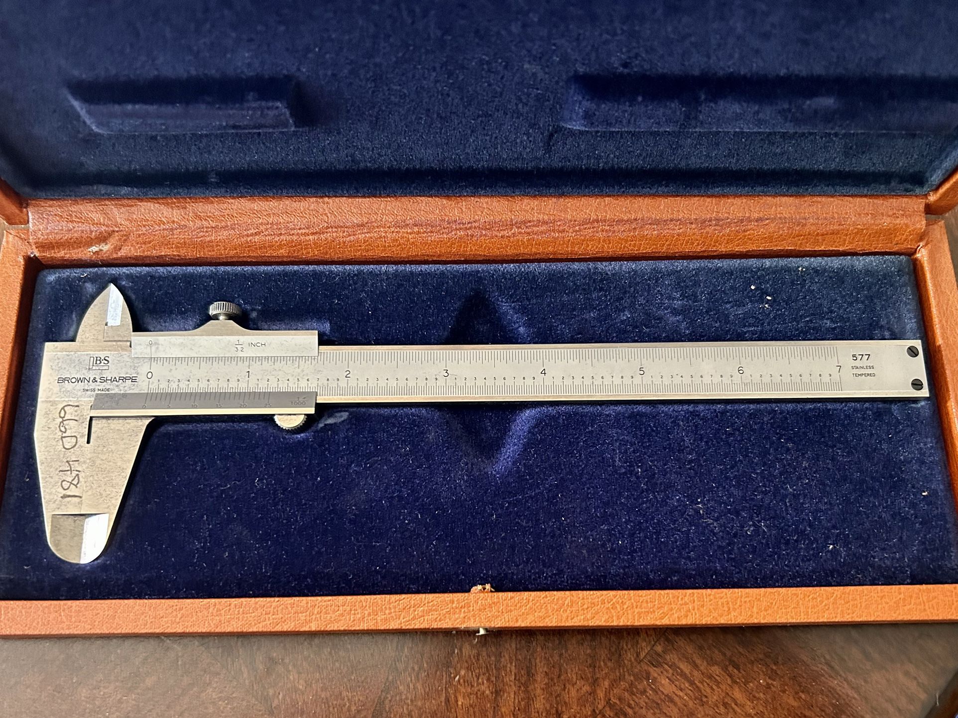 Brown & Sharpe 577 Caliper Calipers Tool Swiss Made 7 Inch In Box as