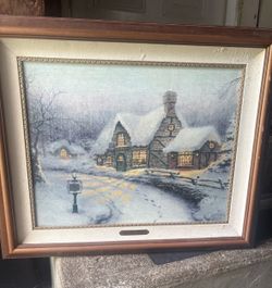 Thomas Kinkade Olde Porterfield Gift Shoppe Art Print Artist Proof AP197/200 COA