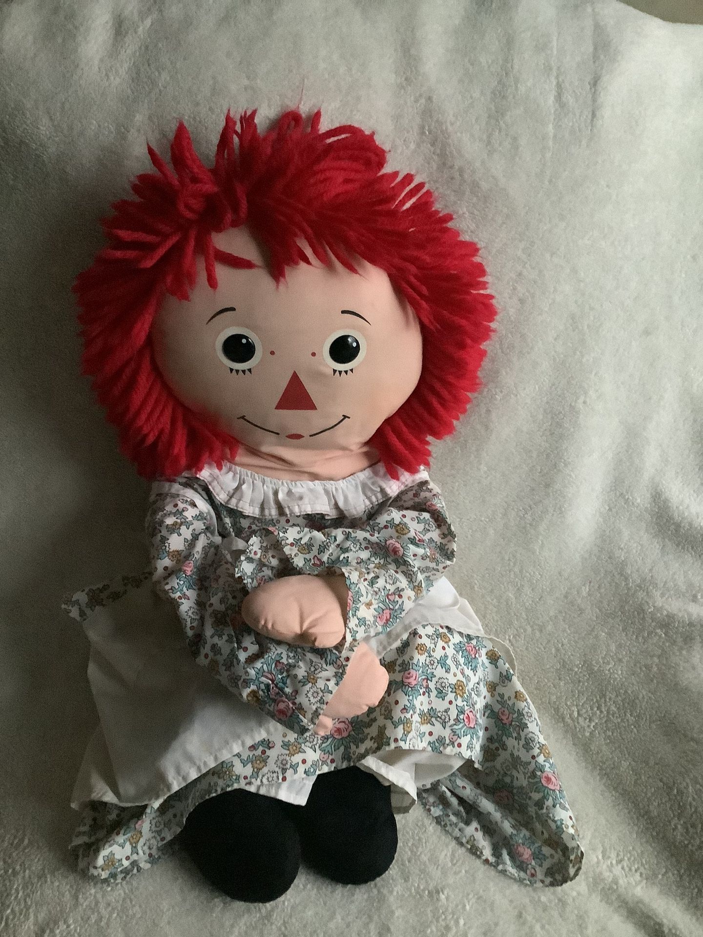 Vintage Raggedy Ann Stuffed Doll Original Raggedy 34”