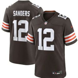 New! Cleveland Browns Game Home Jersey NFL 2025 Draft - Brown - Shedeur Sanders