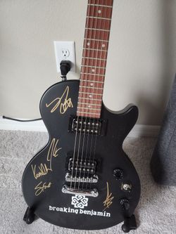 Les Paul Breaking Benjamin Autographed