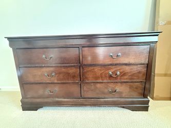 Dark wood dresser
