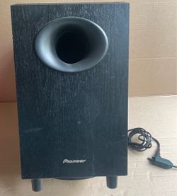 PIoneerS-W20 SUBWOOFER Black Rectangular Tested. See All The Pictures