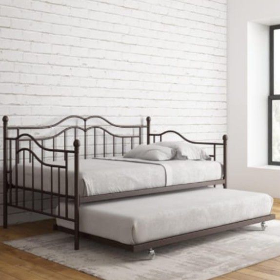Twin Bed Frame With Trundle Bed 
