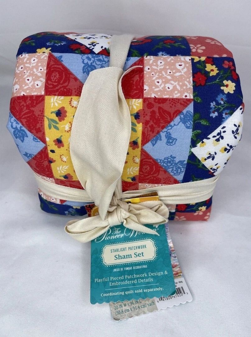 The Pioneer Women  Sham Set Starlight Patchwork Room Decor Farmhouse