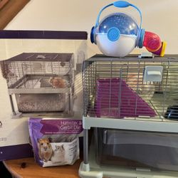Easy Clean Hamster, Dwarf Hamster Or Mice Habitat