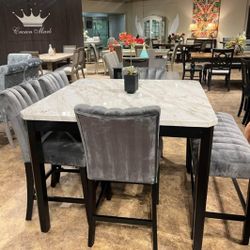 🙋‍♂️ 6pc Dining Table Chairs Bench 👉Furniture Sectionals, Queen Bedrooms, Bunk Beds Avail 