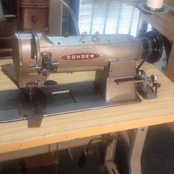 consew Double Needle Walking Foot Sewing Machine
