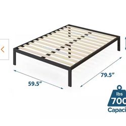 Queen Bed Frame With Mattress 