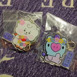 BT21 Mang & Shooky  Key Rings$5 For Both
