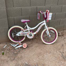 Girls Bike With Training Wheel 5-8 Years Old