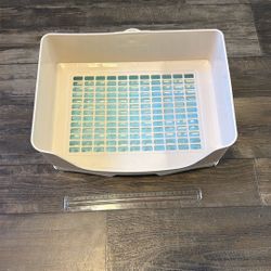 Large pet toilet for rabbits, guinea pigs and easy to use, durable design, splashes for  Cage configuration