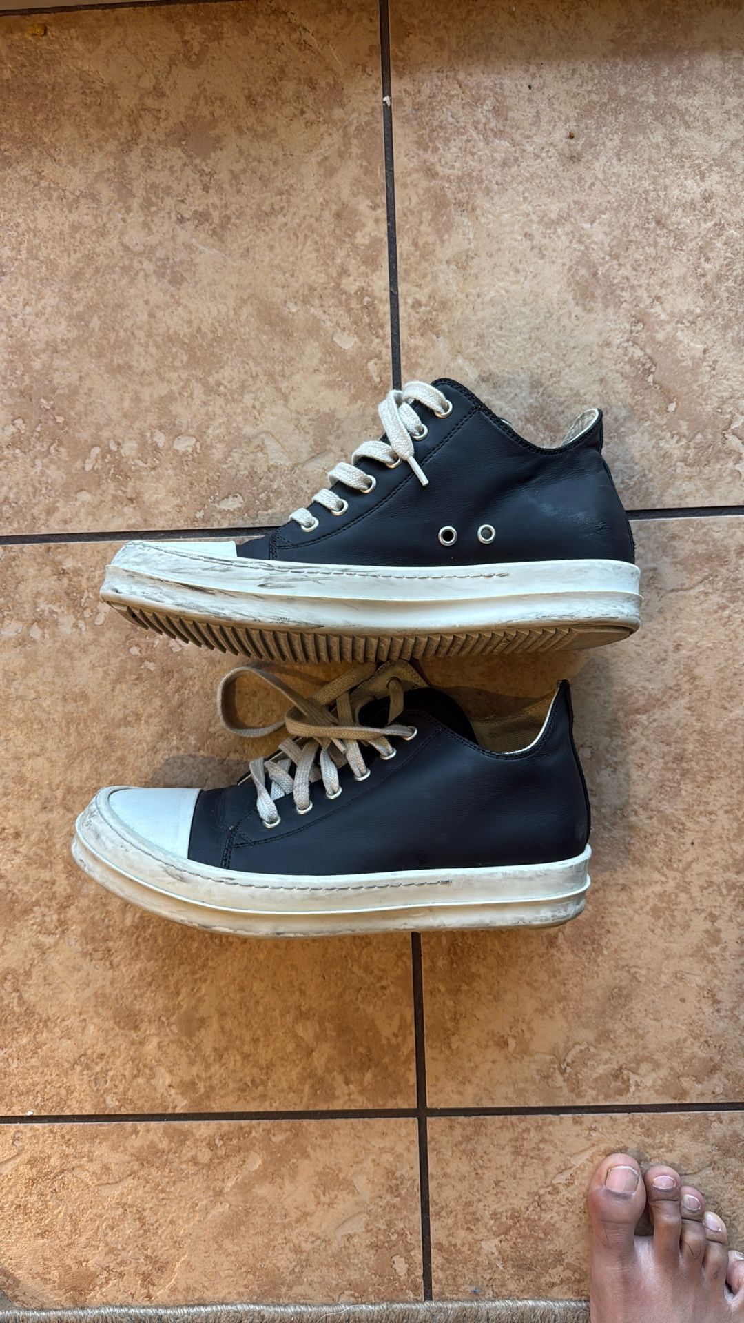 Rick Owens Ramone Low Top Size 39