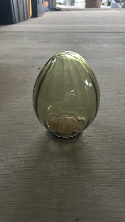 Green glass Egg Decor 