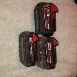 MILWAUKEE BATTERIES @$150