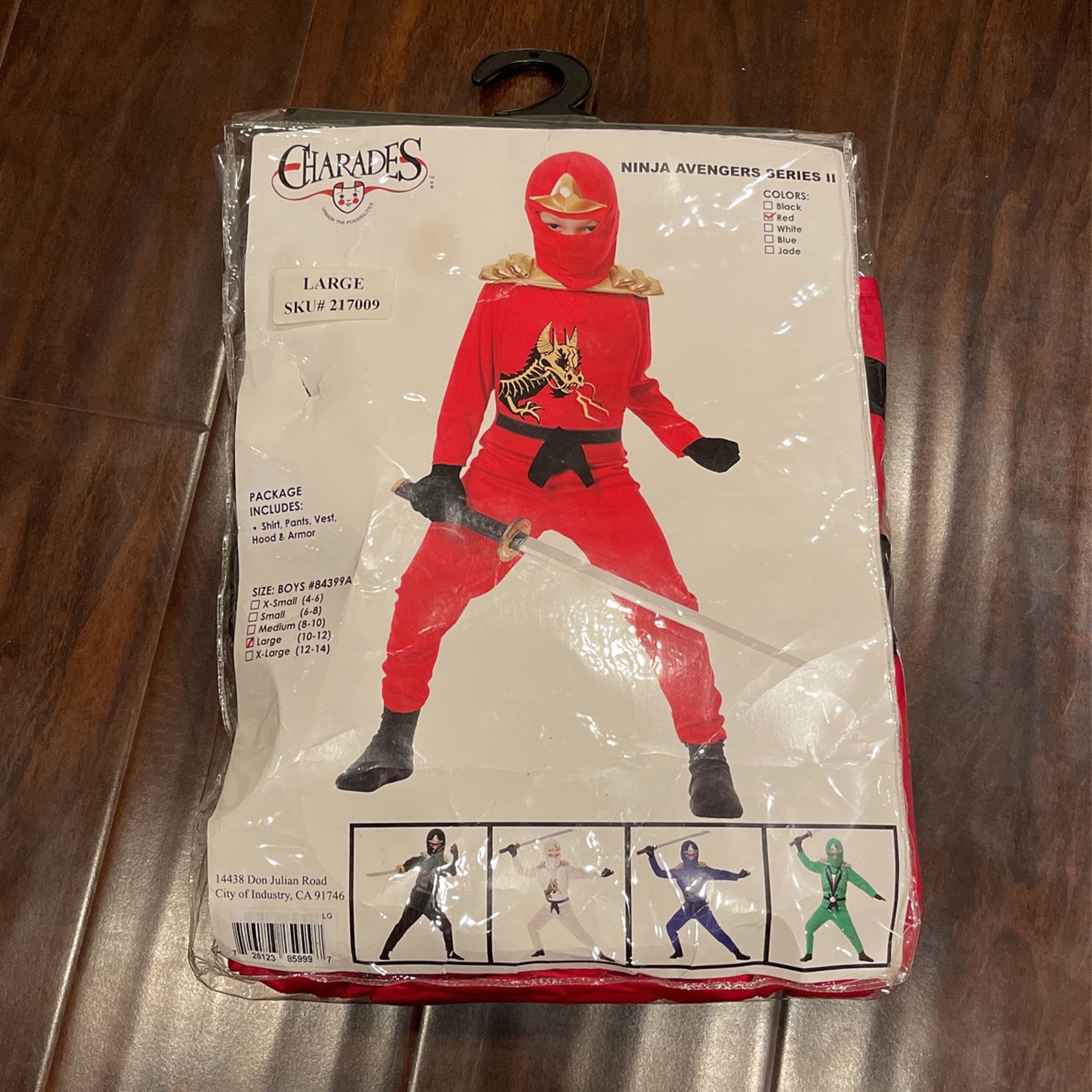 Red Ninja Costume (Child 10-12)